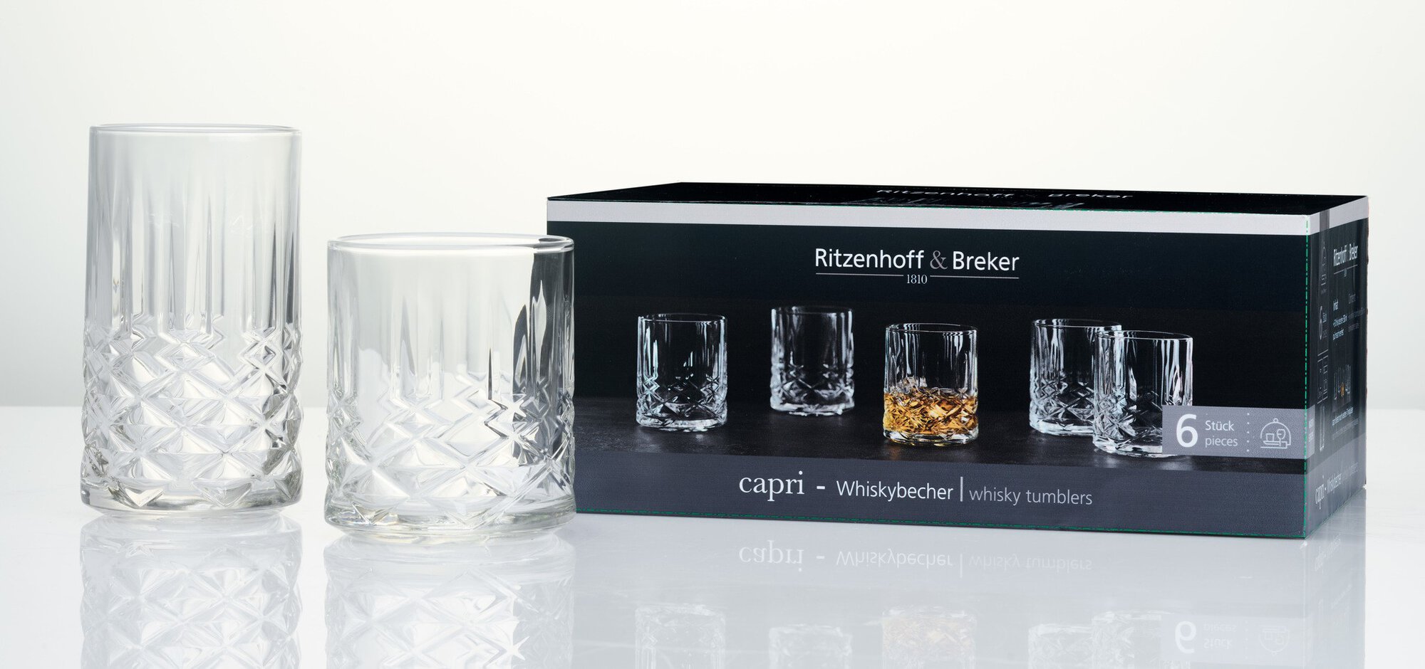 Ritzenhoff & Breker Capri Whiskybecher 6 Stück im Set