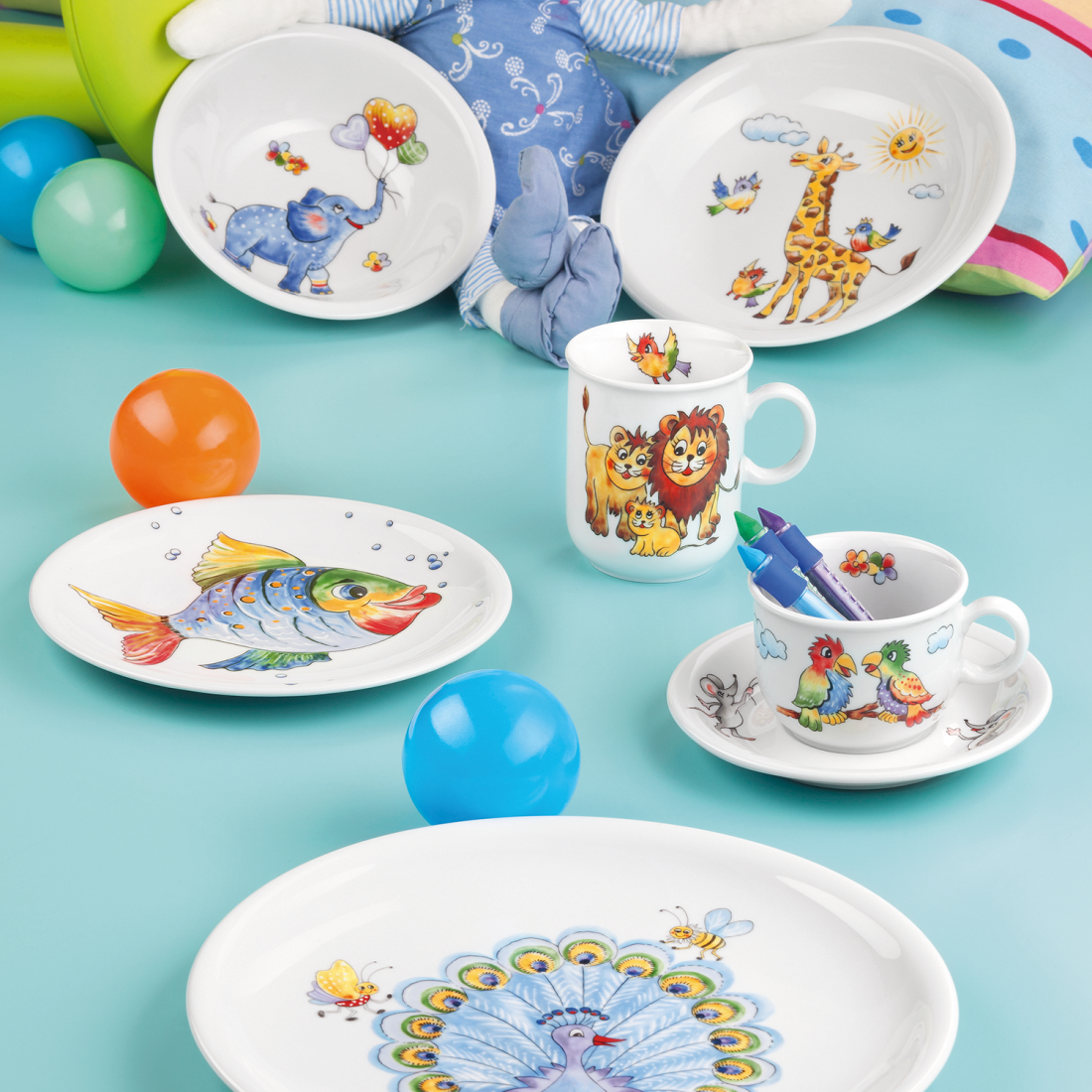 Seltmann Weiden Geschirr-Serie Compact Bunte Tierwelt 25179