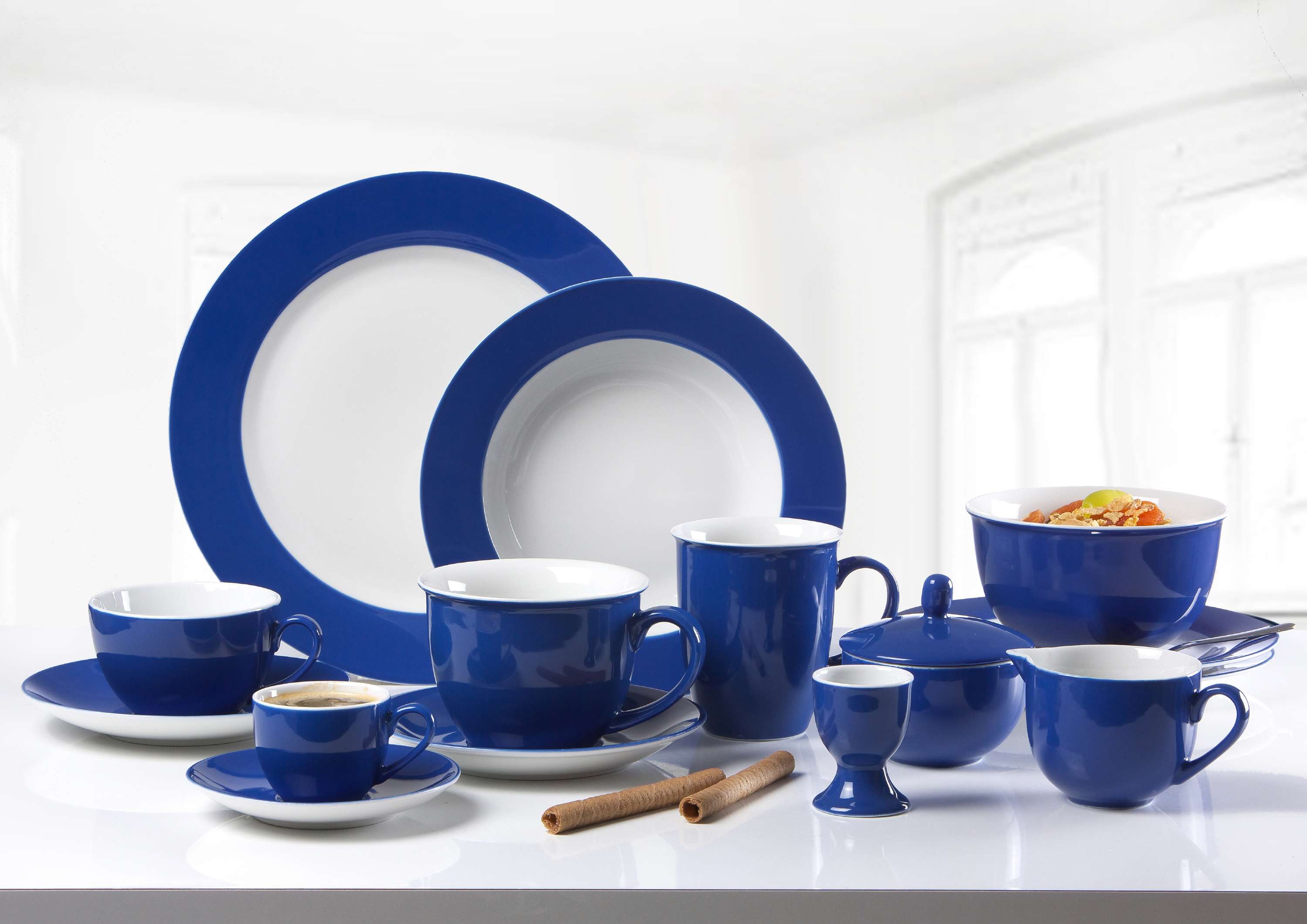 Flirt By R&B Geschirr-Serie Doppio indigo-blau