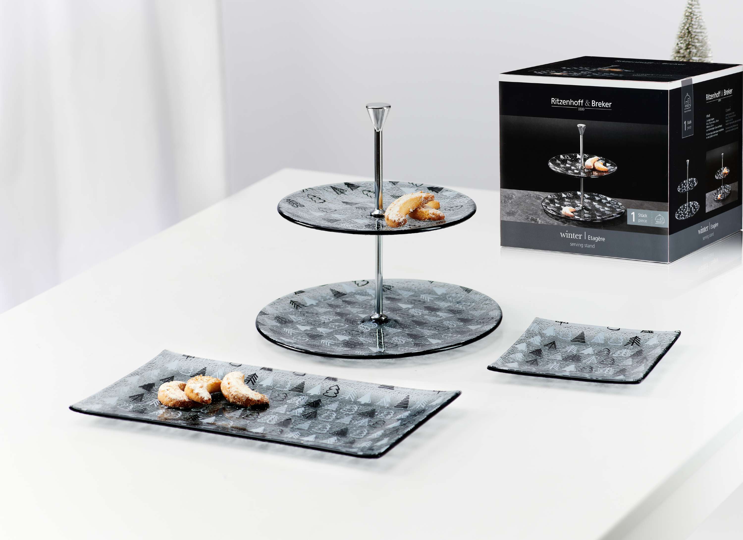 Ritzenhoff & Breker Servier-Serie Tree Grey Winter