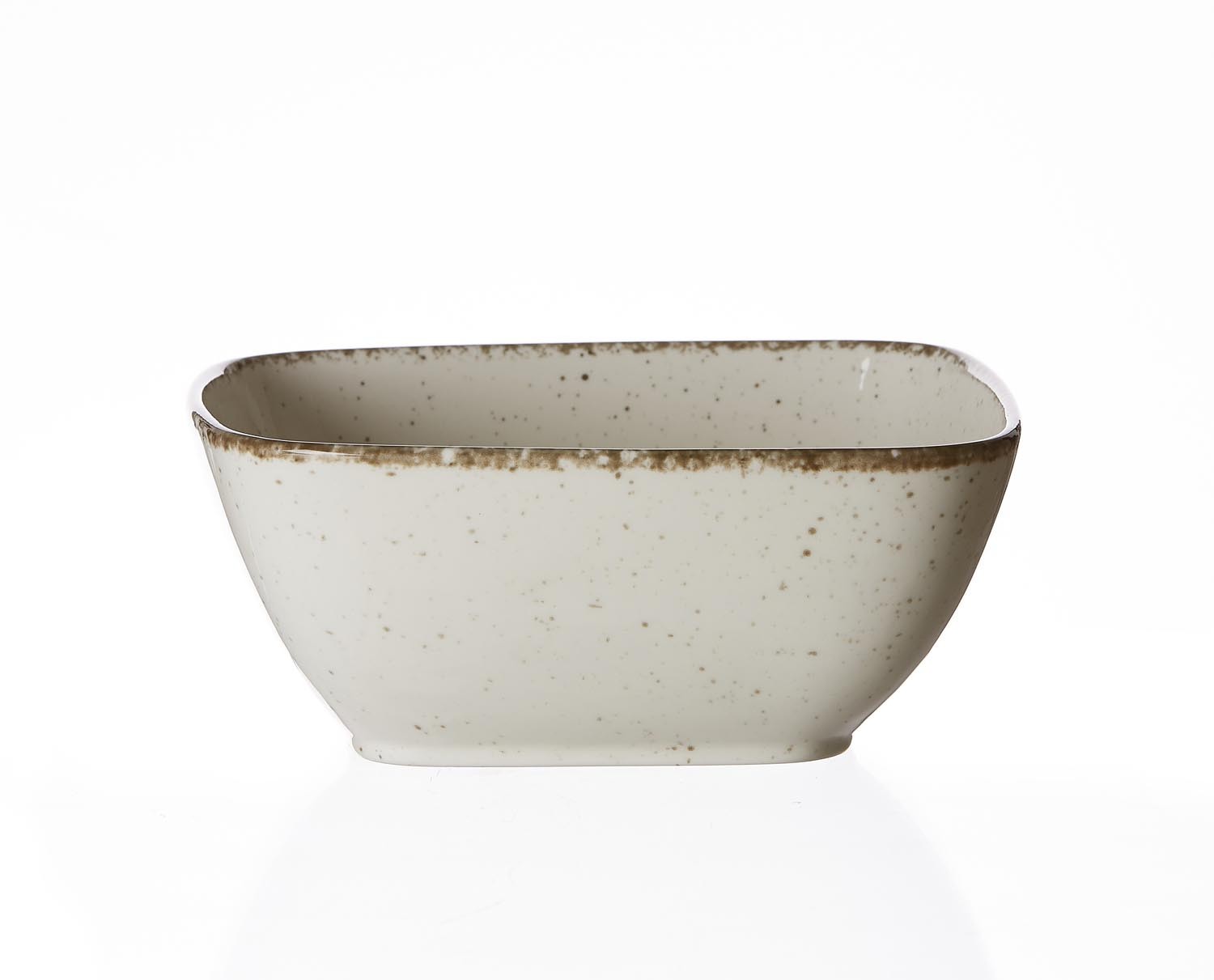 Servierschale eckig 18 cm Creme Casa