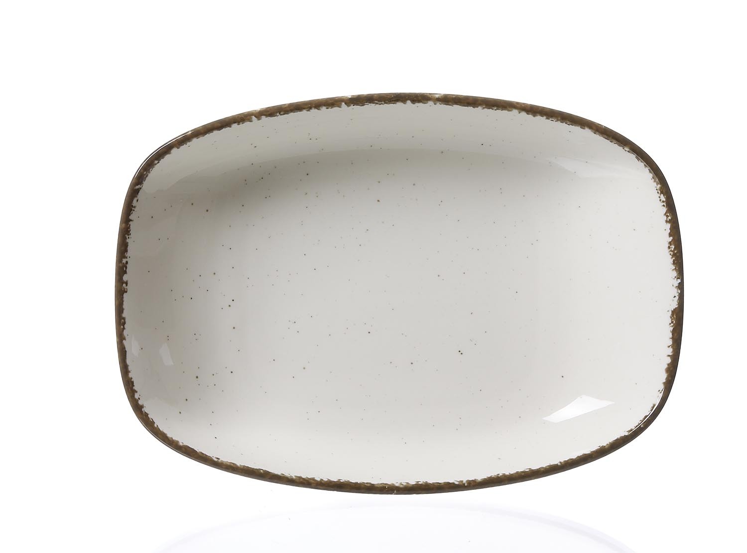 Teller tief 23,5 x 16 cm Creme Casa