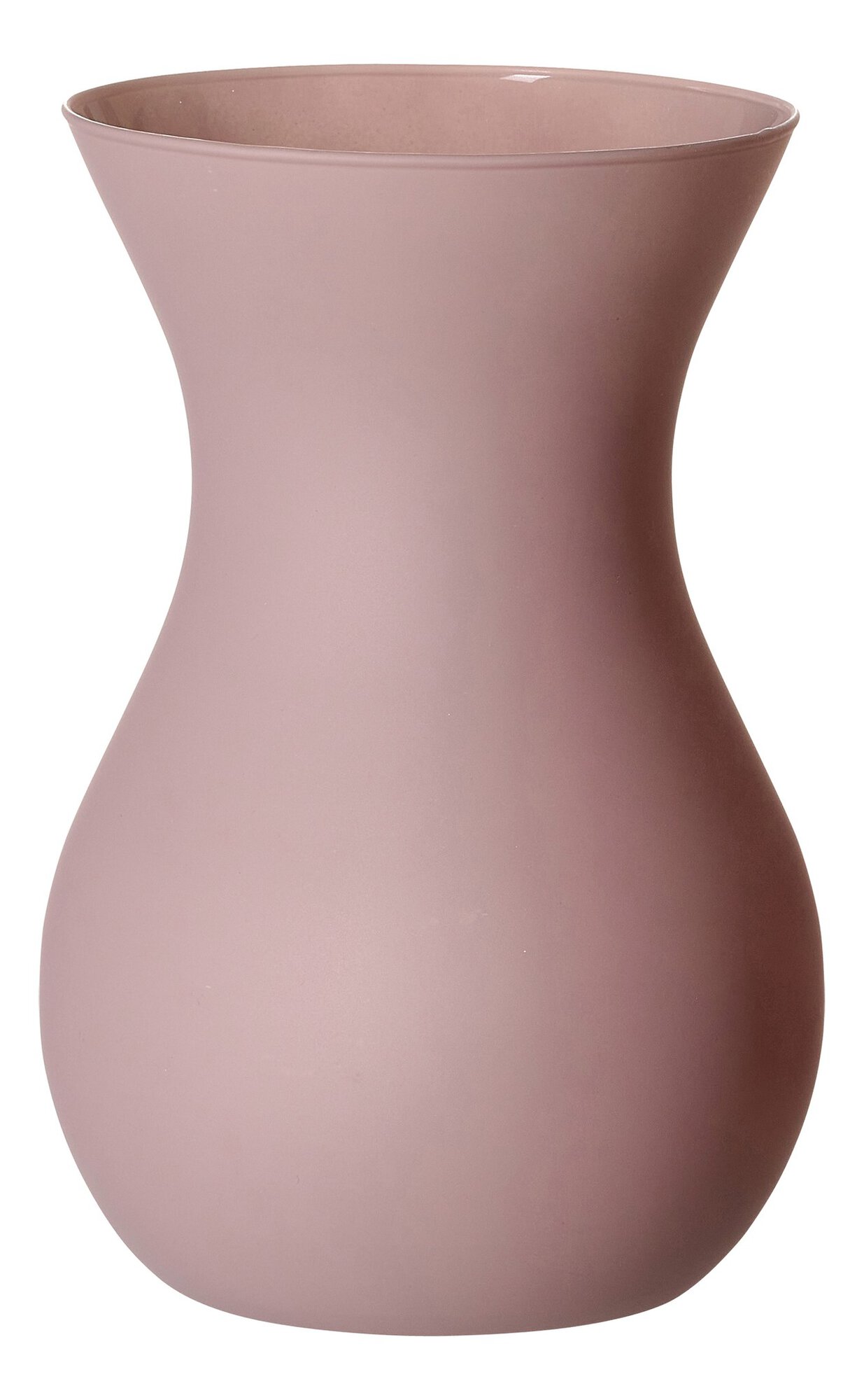 Rosa Keramikvase mit geschwungenem Design