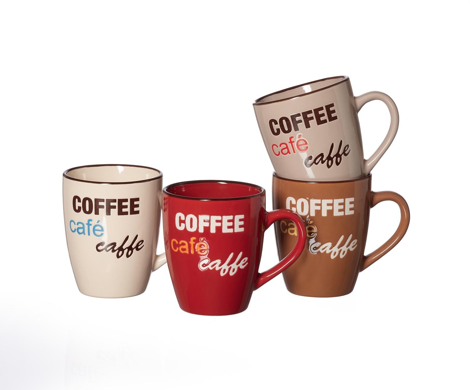 4er Set Cafe au Lait Tasse 500 ml Coffee Talk