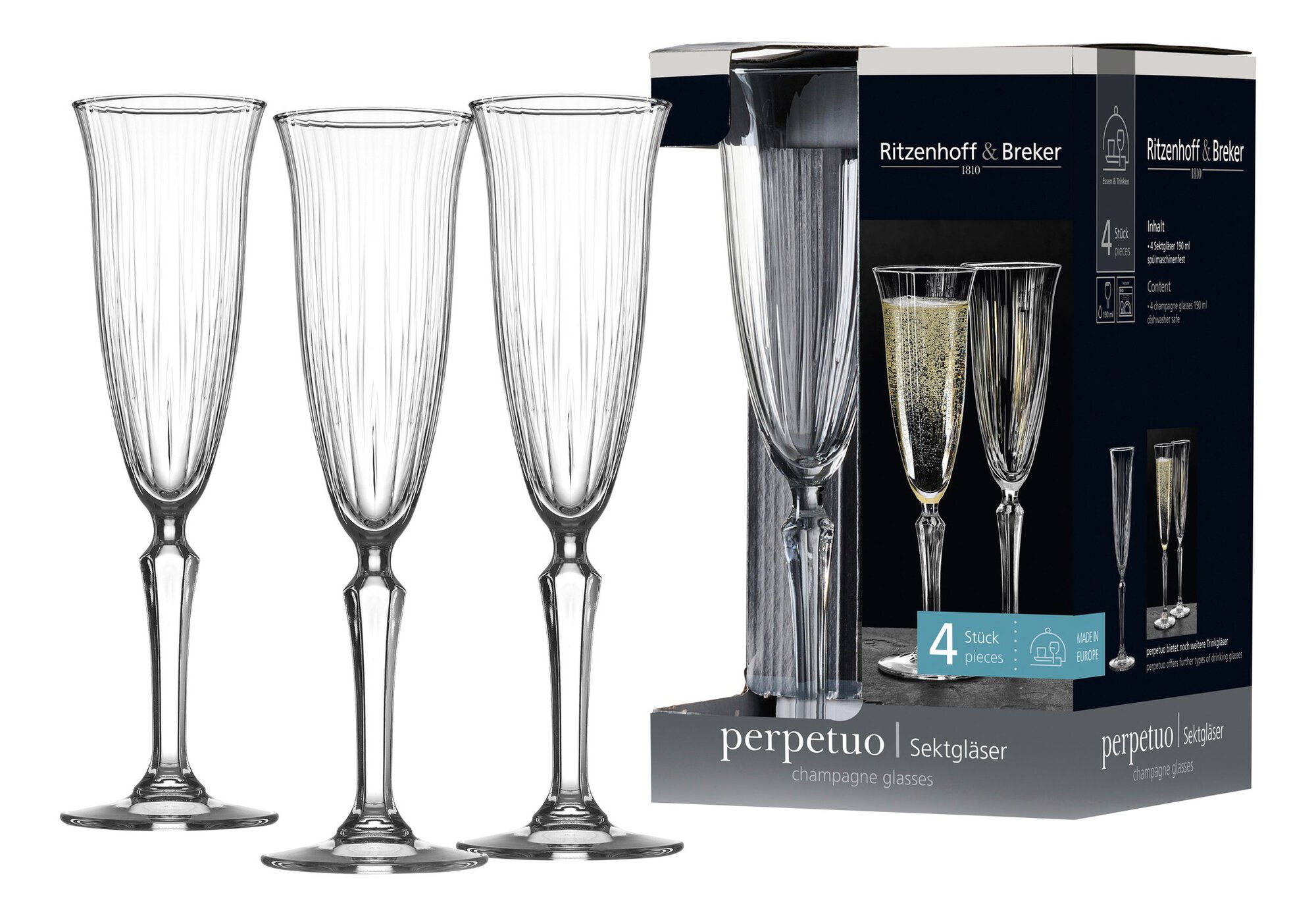 Ritzenhoff Perpetuo Sektgläser 4 Stück 190 ml