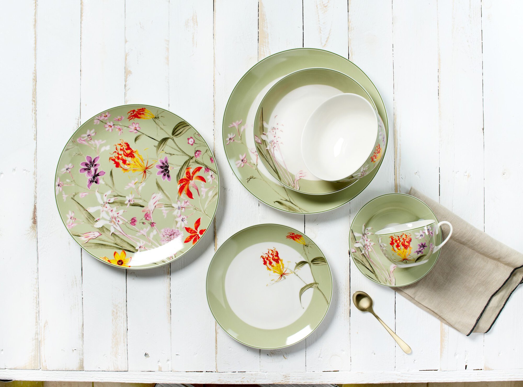 Ritzenhoff & Breker Geschirr-Serie Flora Grün