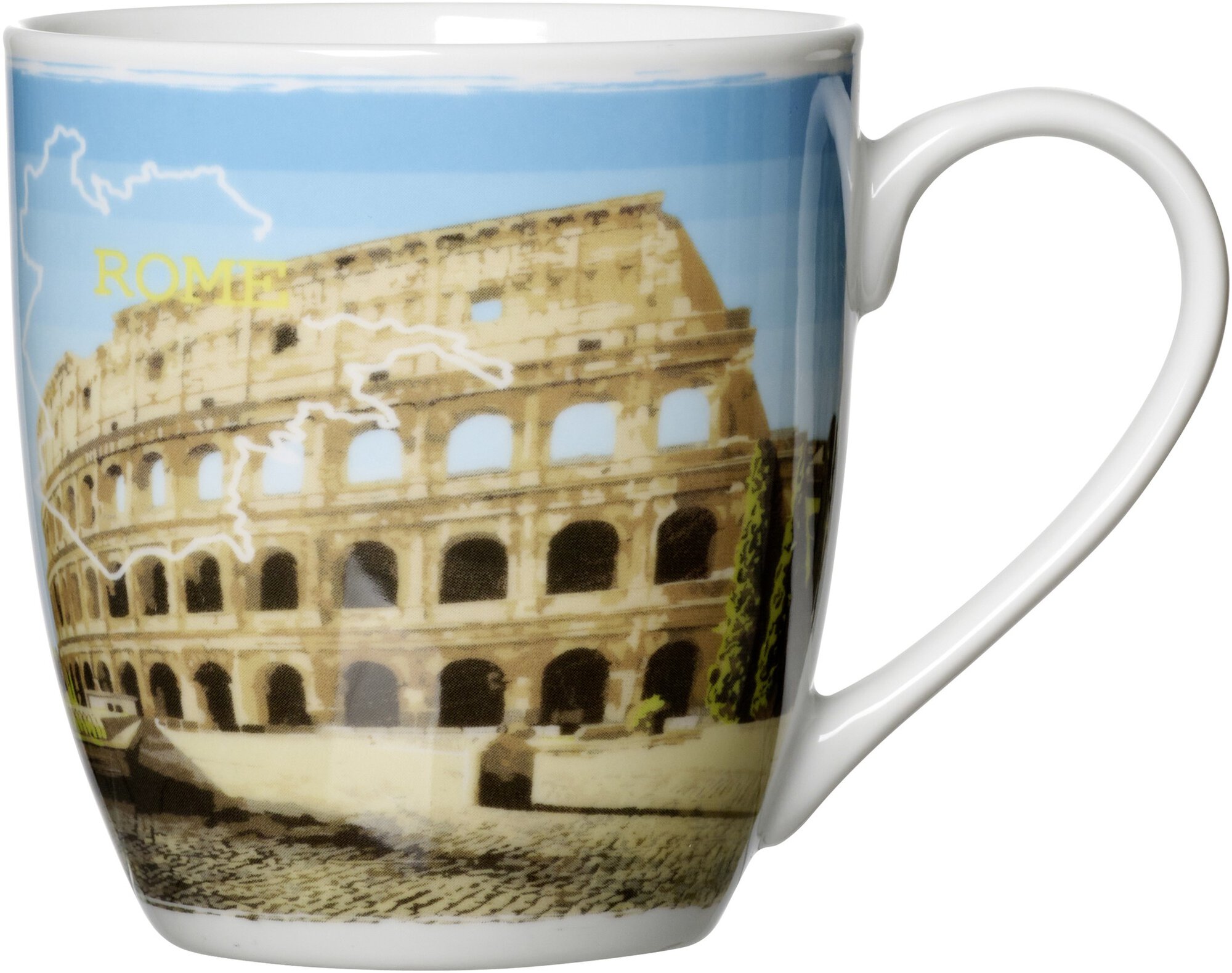Tasse mit Abbildung des Colosseums in Rom