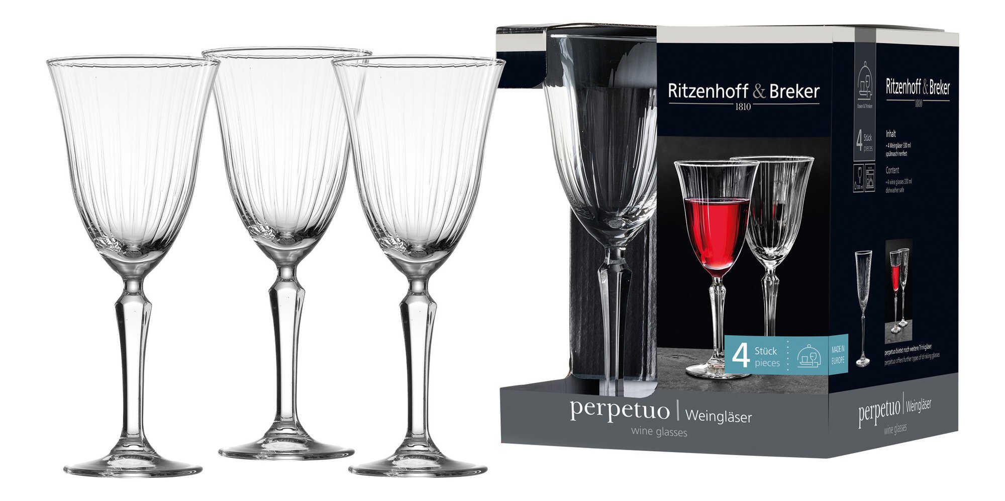 4er Set Perpetuo Weingläser von Ritzenhoff & Breker