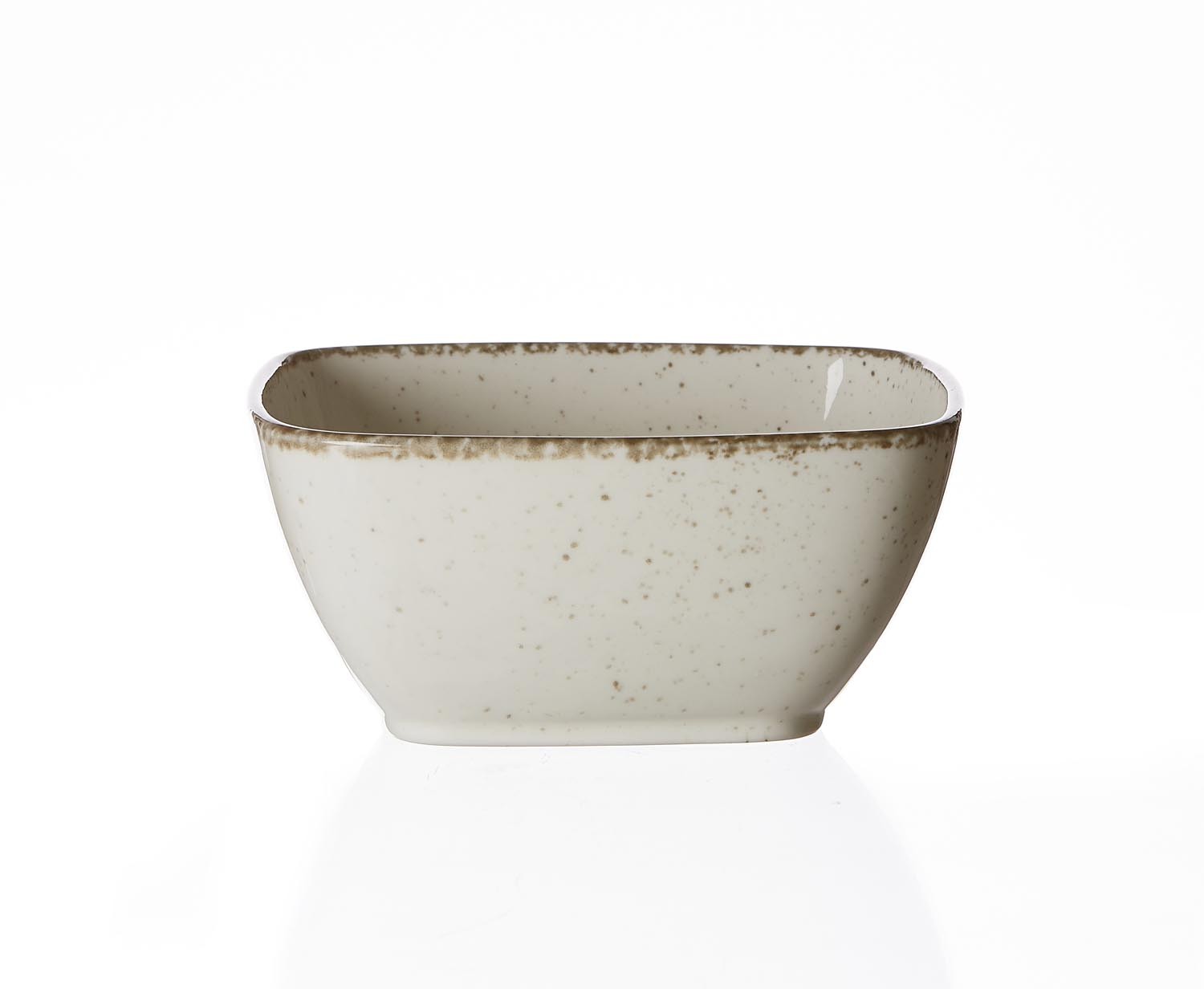Servierschale eckig 14 cm Creme Casa