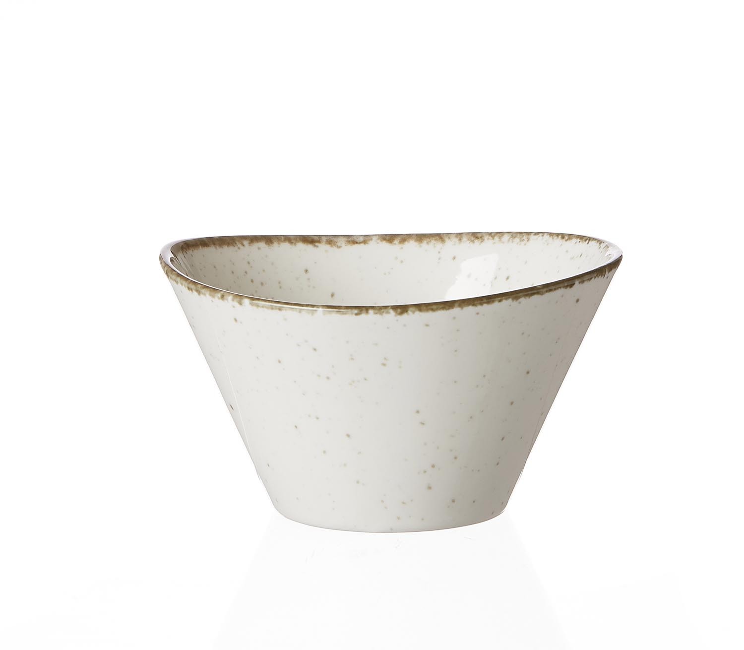 Servierschale oval 19 x 16,5 cm Creme Casa