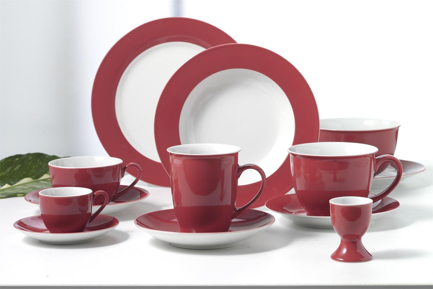 Flirt By R&B Geschirr-Serie Doppio rot